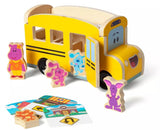 Blues Clues & You! Wooden Pull-Back School Bus