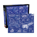 Aquarius: NASA - Shuttle Schematic (500pc Jigsaw) Board Game