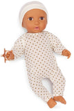 LullaBaby: 14" Baby Doll with Ivory Polka Dot Pajamas - Olive Skin Tone