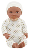 LullaBaby: 14" Baby Doll with Ivory Polka Dot Pajamas - Warm Skin Tone