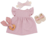 LullaBaby: 14" Outfit - Pink Dress with Shoes