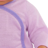 LullaBaby: 14" Outfit - Purple Onesie with Slippers