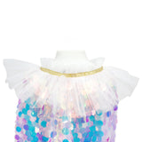 Pink Poppy: Shimmering Mermaid - Sequinned Party Cape