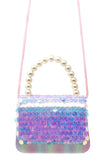 Pink Poppy: Shimmering Mermaid - Sequin Hard Handbag