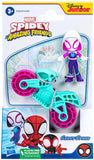 Marvel's Spidey: Ghost Spider with Motorcycle - 2.5" Playset