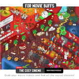 Vizzles: The Cosy Cinema (1000pc Jigsaw) Board Game