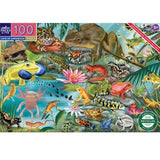 eeBoo: Love of Amphibians (100pc Jigsaw) Board Game