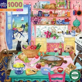 eeBoo: Pink Kitchen - Square Puzzle (1000pc Jigsaw) Board Game