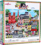 eeBoo: Paris In A Day (1000pc Jigsaw) Board Game