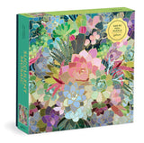 Galison: Succulent Mosaic - Foil Puzzle (500pc Jigsaw) Board Game