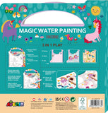 Avenir: 3 in 1 Play Book Magic Water Painting - Unicorns