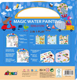 Avenir: 3 in 1 Play Book Magic Water Painting - Riding & Flying