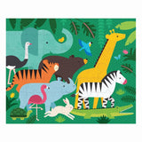 Petit Collage: Animal Menagerie - Two Sided On-The-Go Puzzle (49pc Jigsaw) Board Game