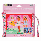 Petit Collage: Ballerinas - Two Sided On-The-Go Puzzle (49pc Jigsaw) Board Game