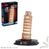 Cubic Fun: 3D Puzzle Leaning Tower of Pisa - Night Edition Board Game