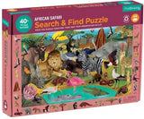 Mudpuppy: African Safari - Search & Find Puzzle (64pc Jigsaw) Board Game