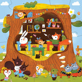 Mudpuppy: Forest School - Floor Puzzle with Shaped Pieces (25pc Jigsaw)