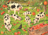 Holdson: Apple Orchard Pigs - Kith & Kin Puzzle (1000pc Jigsaw) Board Game