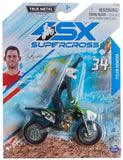 SX: Supercross 1:24 Die Cast Motorcycle - Tyler Bowers