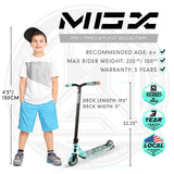 Madd Gear MGX2 P2 Pro Scooter - Taze Teal / Black
