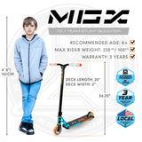 Madd Gear MGX2 T2 Scooter - Team Lush - Teal / Orange
