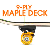 Madd Gear 31" Popsicle LTR Skateboard - Green Peace