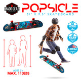 Madd Gear 31" Popsicle LTR Skateboard - Kick Push
