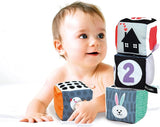 Baby Clemmy: Black and White Soft Activity Cubes