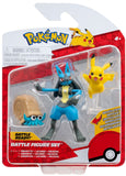 Pokémon: Battle Figure 3-Pack W17 - Omanyte, Lucario & Pikachu
