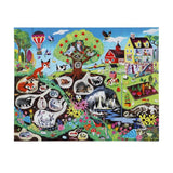 eeBoo: Within The Country - Giant Puzzle (48pc Jigsaw) Board Game