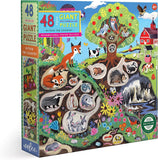 eeBoo: Within The Country - Giant Puzzle (48pc Jigsaw) Board Game