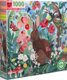 eeBoo: Poppy Bunny Puzzle (1000pc Jigsaw) Board Game