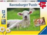 Ravensburger: Farm Animals Puzzles (2x12pc Jigsaws) Board Game