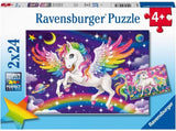 Ravensburger: Unicorn and Pegasus Puzzles (2x24pc Jigsaws) Board Game