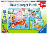 Ravensburger: Water Vehicles Puzzles (3x49pc Jigsaws) Board Game