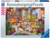 Ravensburger: Cozy Cabin Puzzle (1000pc Jigsaw) Board Game