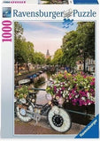 Ravensburger: Bicycle Amsterdam Puzzle (1000p Jigsaw) Board Game