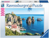 Ravensburger: Faraglioni Di Scopello Sicily Puzzle (1000pc Jigsaw) Board Game