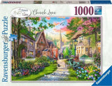 Ravensburger: Down the Lane - Church Lane Puzzle (1000pc Jigsaw) Board Game