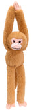 Keeleco: Orange/Peach Hanging Monkey - 15.5" Plush Toy