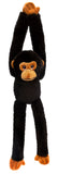 Keeleco: Black/Brown Hanging Monkey - 15.5" Plush Toy
