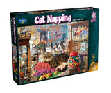 Holdson: Antique Shop Cat - Cat Napping Puzzle (1000pc Jigsaw) Board Game