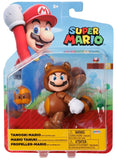 Super Mario: 4" Figure - Tanooki Mario