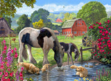 Holdson: Watering Hole - Horse & Hound Puzzle (1000pc Jigsaw) Board Game