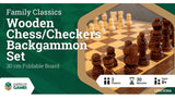 LPG: Wooden Folding Chess/Checkers/Backgammon Set (30cm) Board Game