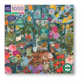 eeboo: English Greenhouse - Square Puzzle (1000pc Jigsaw) Board Game