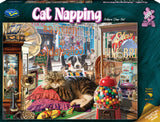 Holdson: Antique Shop Cat - Cat Napping Puzzle (1000pc Jigsaw) Board Game