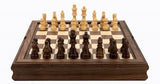 Dal Rossi: Walnut Chess, Checkers & Backgammon Flip Top Board (35cm)