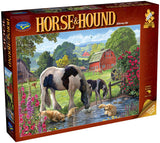 Holdson: Watering Hole - Horse & Hound Puzzle (1000pc Jigsaw) Board Game