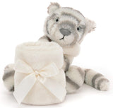 Jellycat: Bashful Snow Tiger Soother Plush Toy